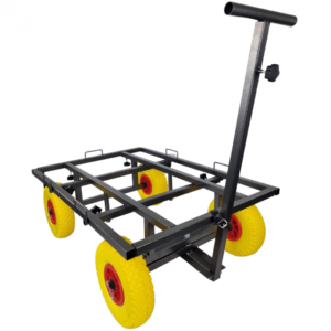 Topmast Dog Crate Trolley Ultra - 90 x 63 x 31 cm - Yellow Wheels