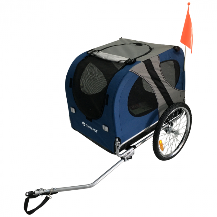 Topmast Dog Bike Trailer Original - Foldable - Blue - Large