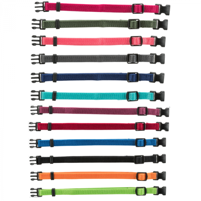 Puppy Collars Mix Colors 6 Pieces M/L 22-35mm
