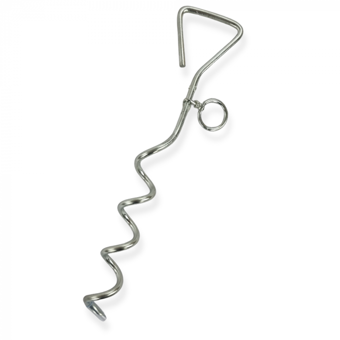 Tie out stake with swivel