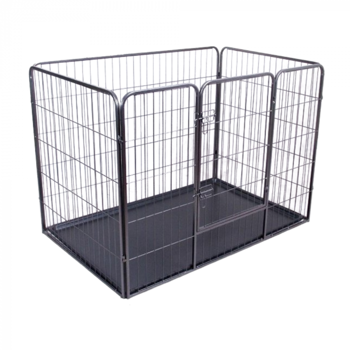 Topmast Puppyren Square - Anthracite Coated - With PVC Tray - 93 x 63 x 63 cm
