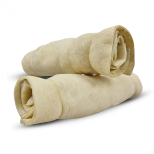 Topmast White Buffalo Hide Chew Roll - 15 cm - Natural Rawhide Rolls