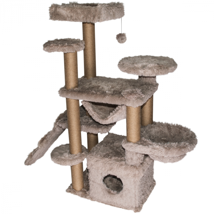 Topmast Scratching Post Fluffy Longhair - Paris - Beige