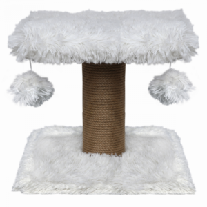 Topmast Scratching Post Fluffy Longhair - Nairobi - White