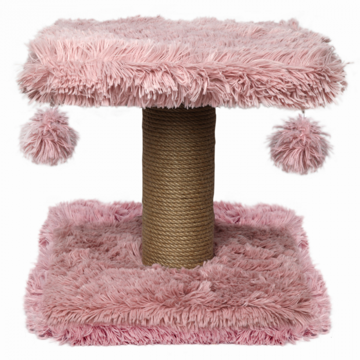 Topmast Scratching Post Fluffy Longhair - Nairobi - Pink