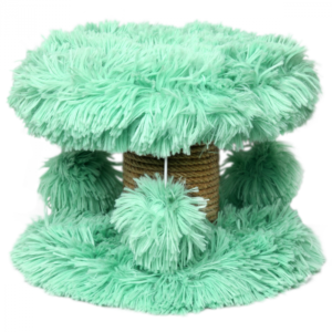 Topmast Scratching Post Fluffy Longhair Lycia - Green