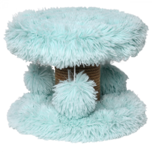 Topmast Scratching Post Fluffy Longhair Lycia - Light Blue