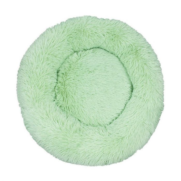 Topmast Fluffy Donut Pet Basket - 50 cm - Green - S