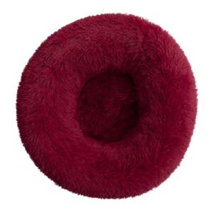 Topmast Fluffy Donut Pet Basket - 60 cm - Bordeaux - M