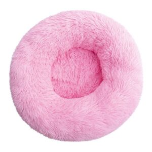 Topmast Fluffy Donut Pet Basket - 50 cm - Pink - S