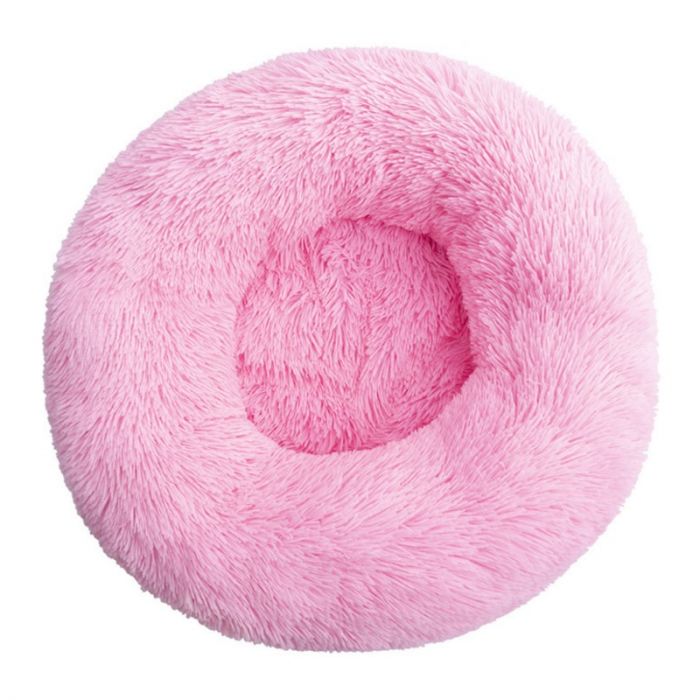 Topmast Fluffy Donut Pet Basket - 60 cm - Pink - M