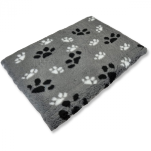 Topmast Bench Cushion Teddy Fur Gray Footprint - 75 x 50 CM