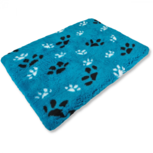 Dogbed for dogcage Teddy Turkois Paws 90 x 60 cm