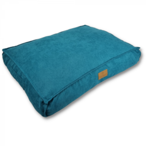 Topmast Dog Cushion Animal Cushion Dog Mattress - Velours Soft Series - Turquoise - Size M - 76 x 56 x 13 cm