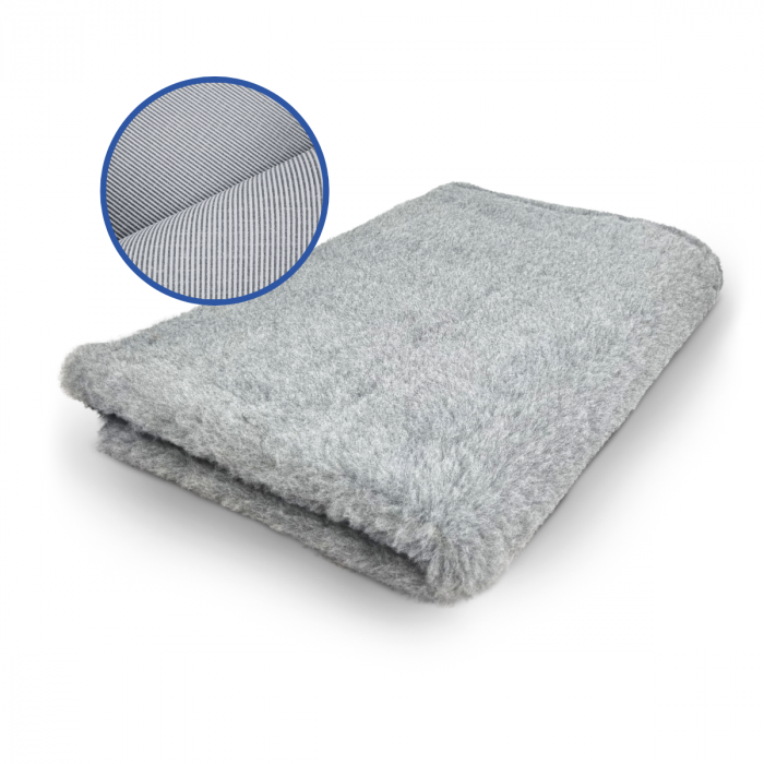 Vetbed PROF Gray Plain - Non-slip Dog Mat - Extra Thick - 100 x 75 cm