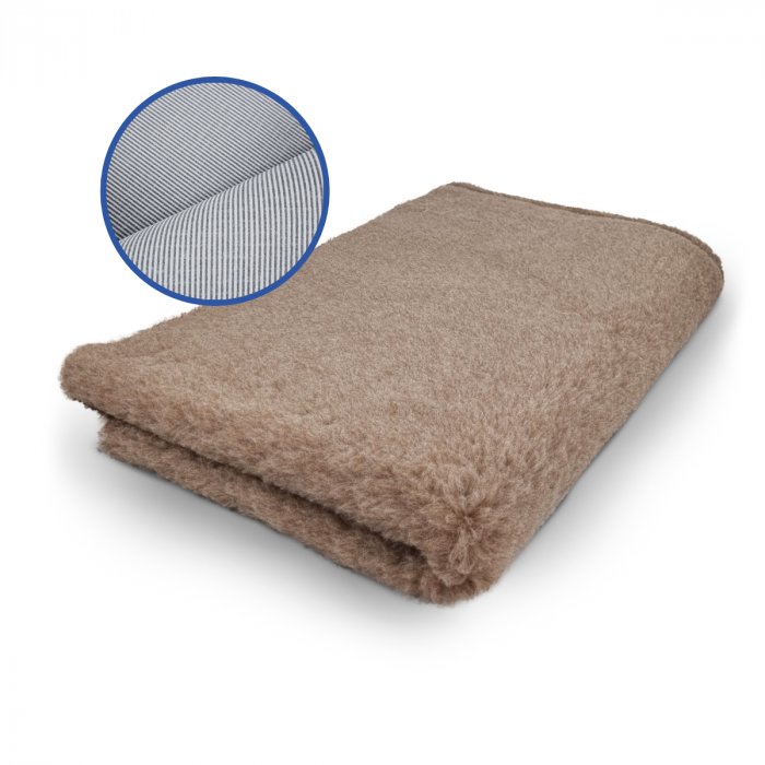 Vetbed PROF Light Brown Plain - Non-slip Dog Mat - Extra Thick - 150 x 100 cm