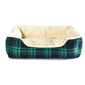 Topmast Dog Bed Molly - Tartan Green - 56 x 46 x 16 cm