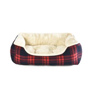 Topmast Dog Bed Molly - Tartan Red - 56 x 46 x 16 cm